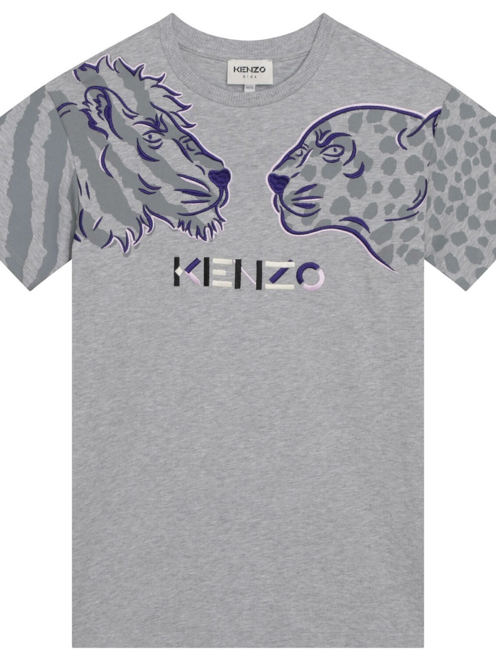 Kenzo Kids Girls Grey Logo T-shirt Dress Sz 12